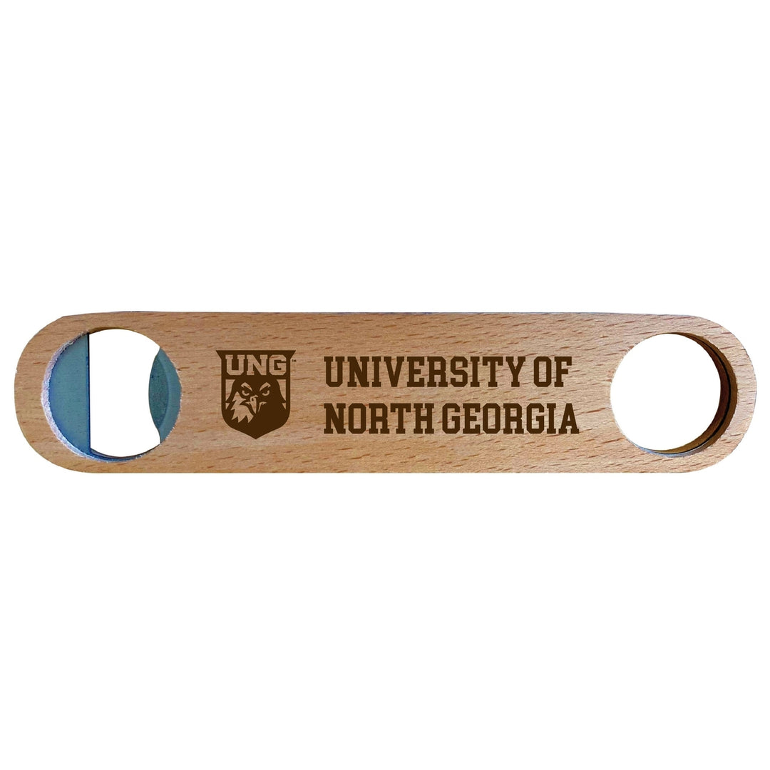 North Georgia Nighhawks Engraved Wooden Bottle Opener Officially Licensed Collegiate Product Image 1