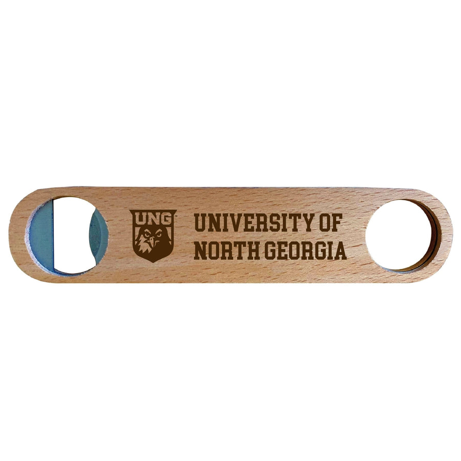 North Georgia Nighhawks Engraved Wooden Bottle Opener Officially Licensed Collegiate Product Image 1