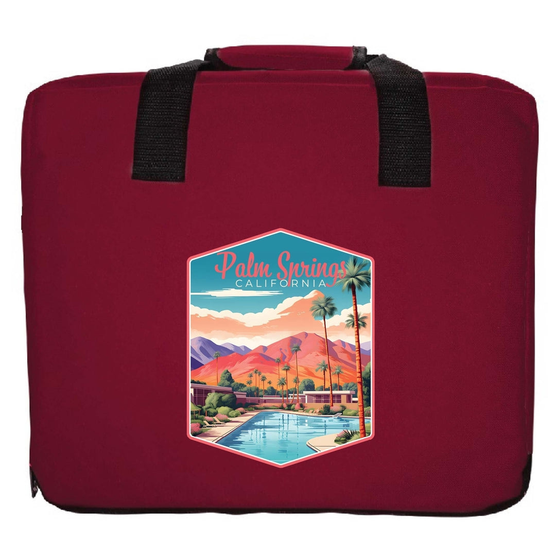 Palm Springs California Design B Souvenir Destination Seat Cushion Image 2