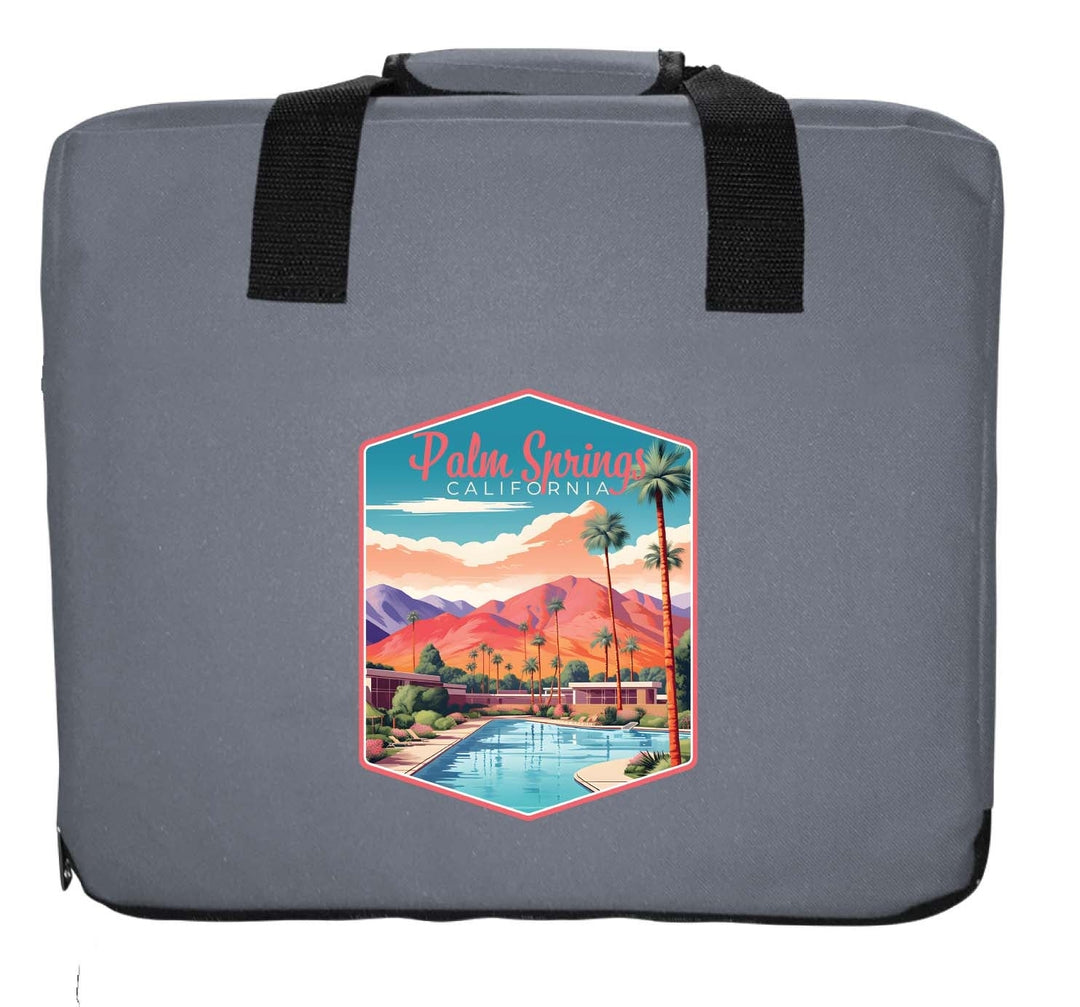 Palm Springs California Design B Souvenir Destination Seat Cushion Image 3