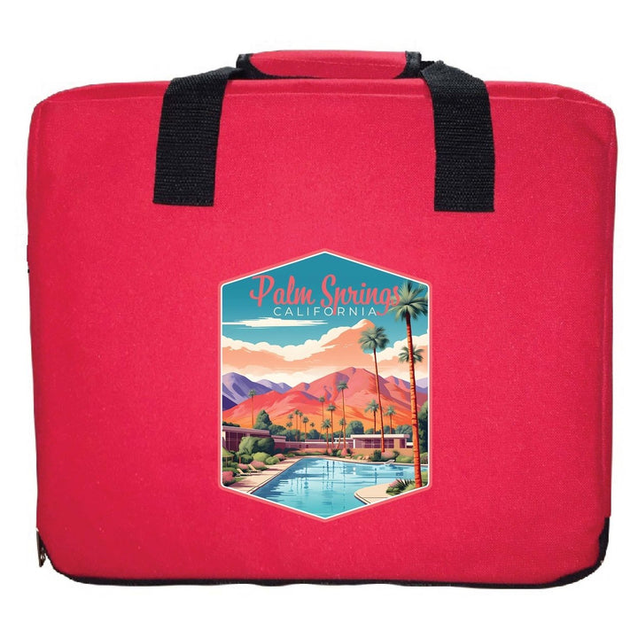 Palm Springs California Design B Souvenir Destination Seat Cushion Image 1