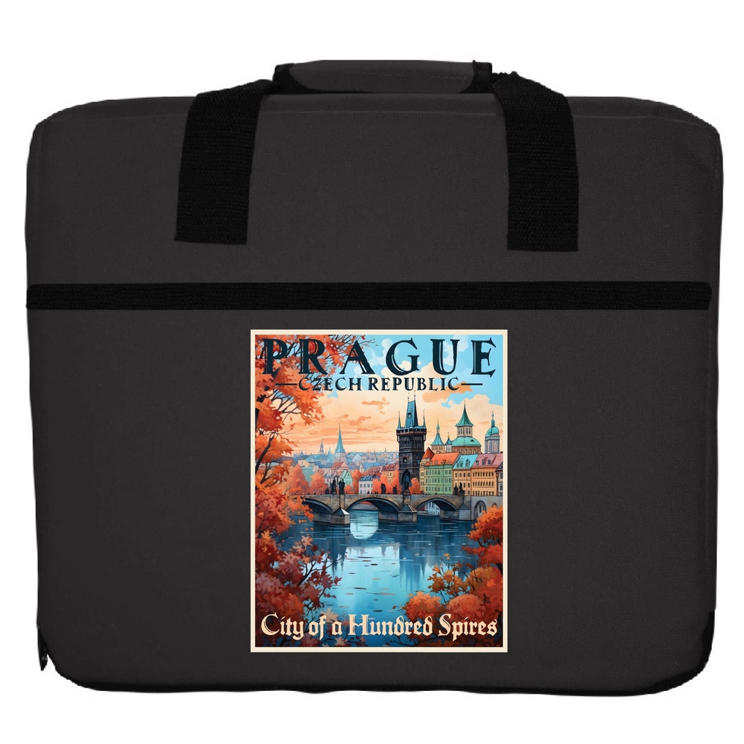 Prague Czech Republic Design A Souvenir Destination Seat Cushion Image 1