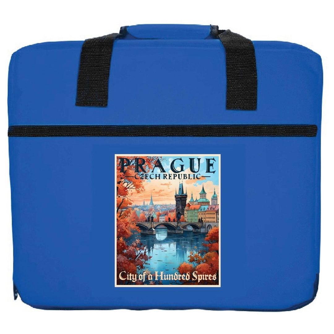 Prague Czech Republic Design A Souvenir Destination Seat Cushion Image 1