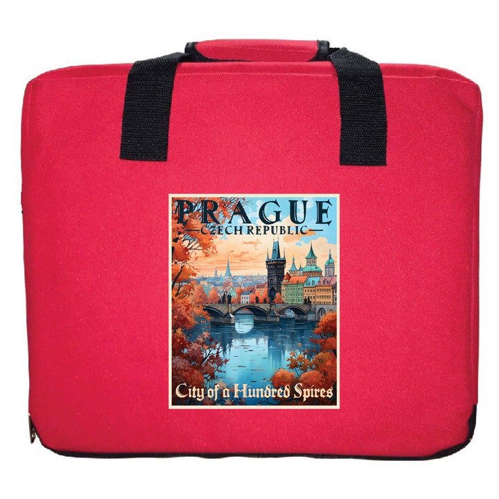 Prague Czech Republic Design A Souvenir Destination Seat Cushion Image 3