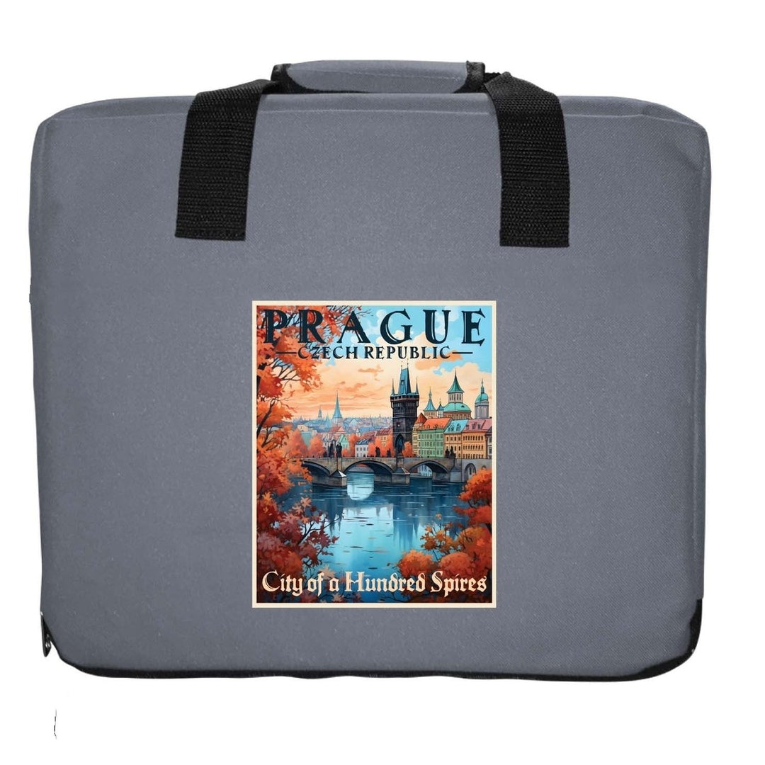 Prague Czech Republic Design A Souvenir Destination Seat Cushion Image 1