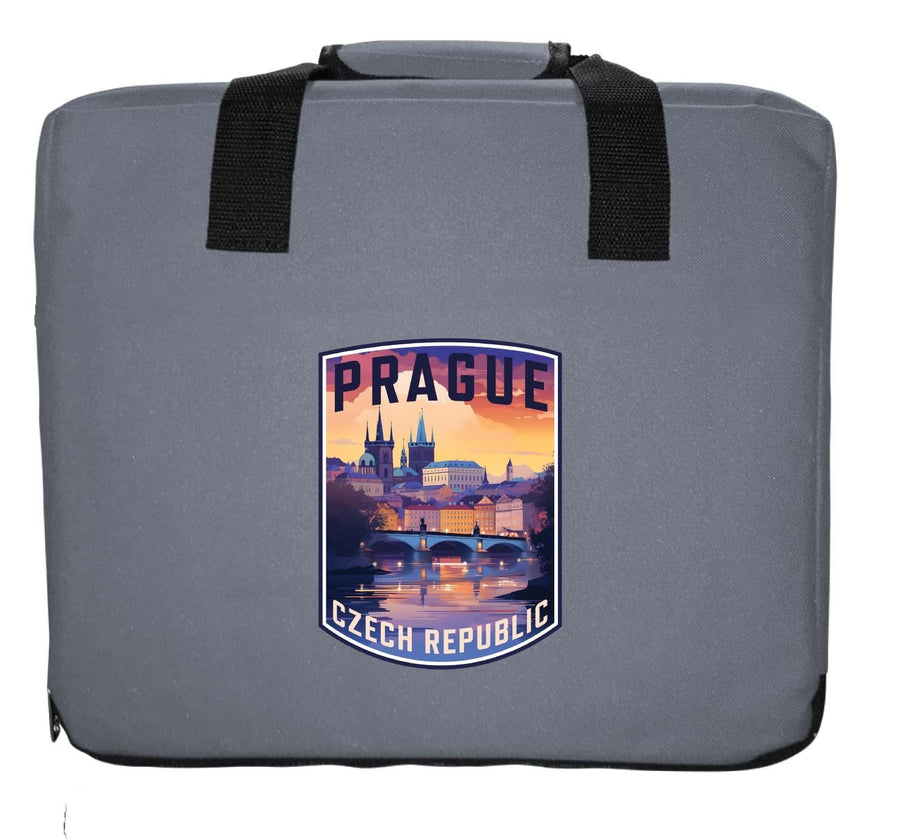 Prague Czech Republic Design B Souvenir Destination Seat Cushion Image 1