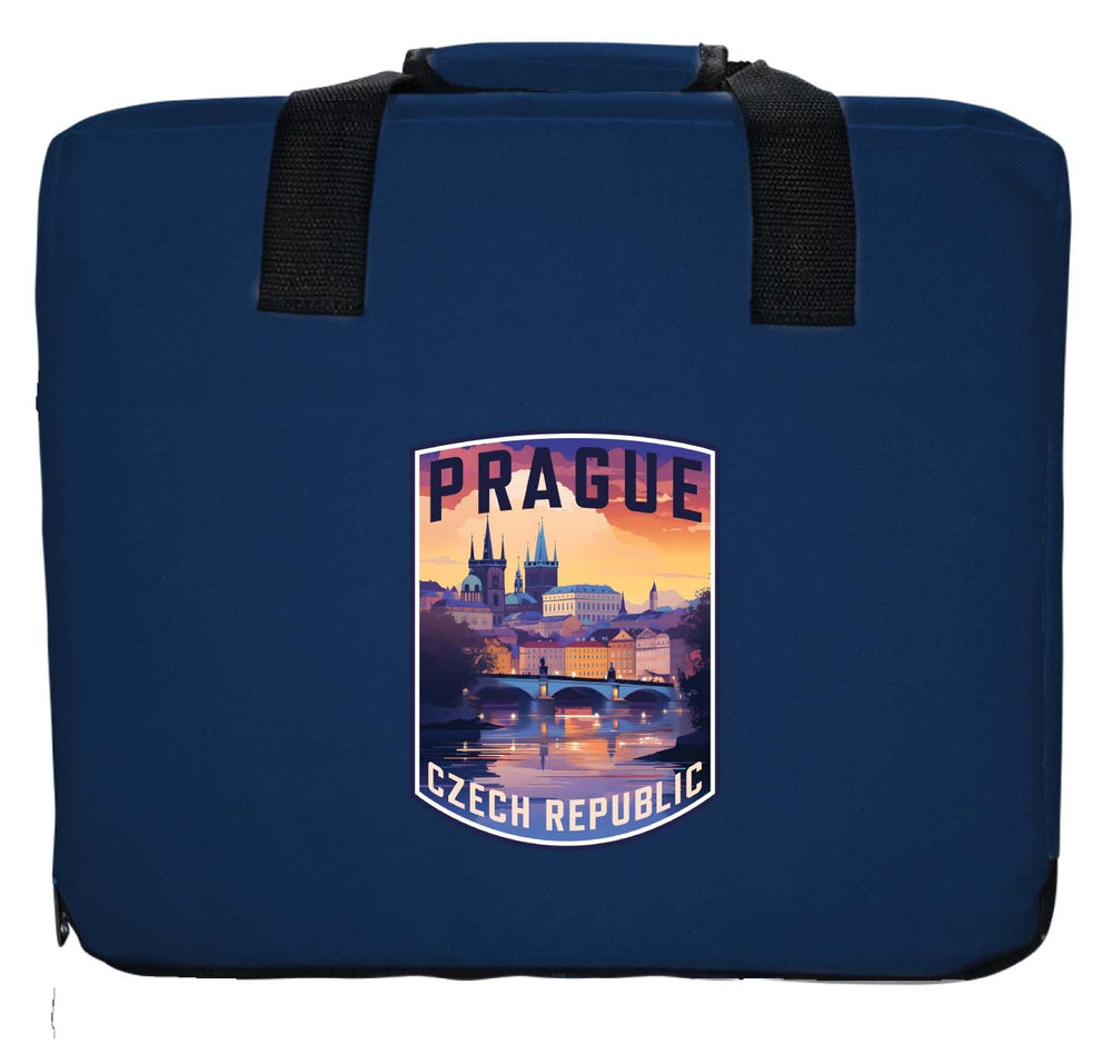 Prague Czech Republic Design B Souvenir Destination Seat Cushion Image 2