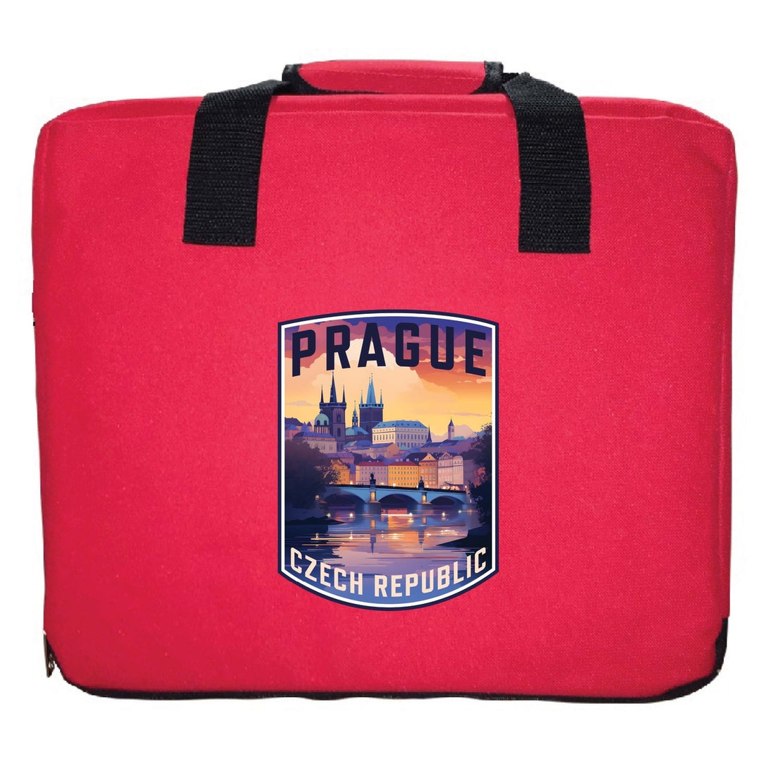 Prague Czech Republic Design B Souvenir Destination Seat Cushion Image 3