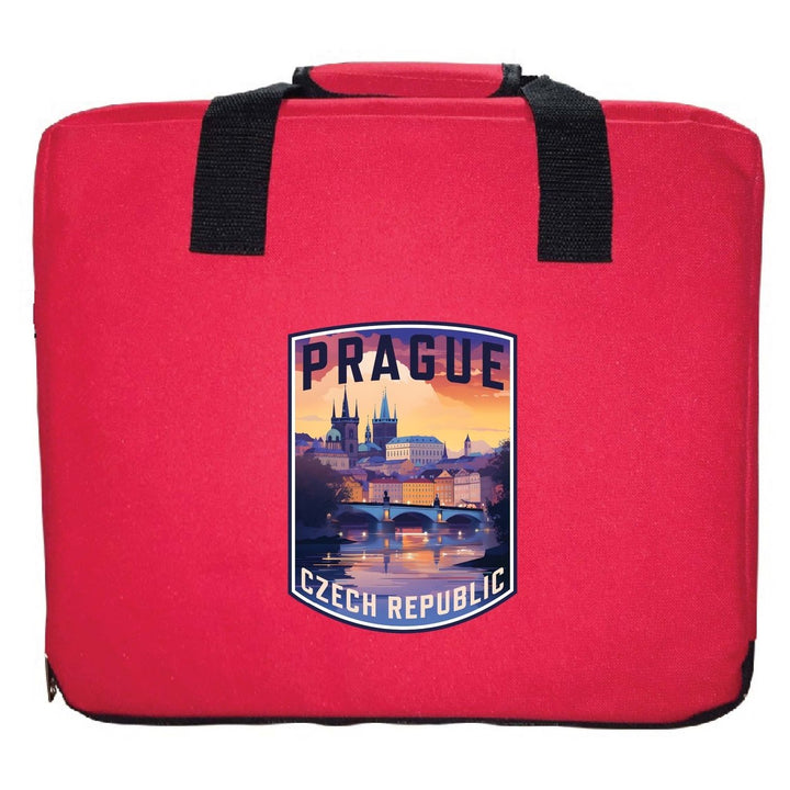 Prague Czech Republic Design B Souvenir Destination Seat Cushion Image 1