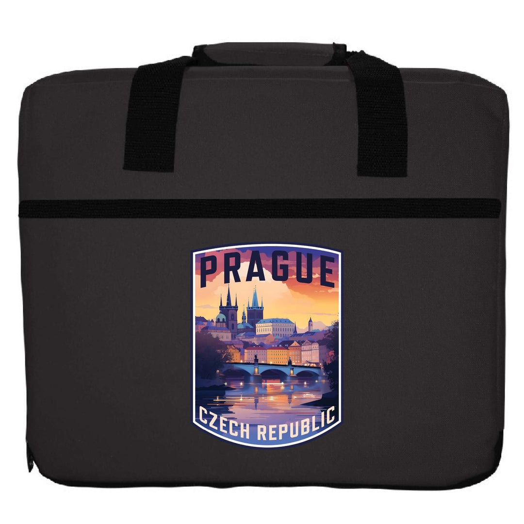 Prague Czech Republic Design B Souvenir Destination Seat Cushion Image 4