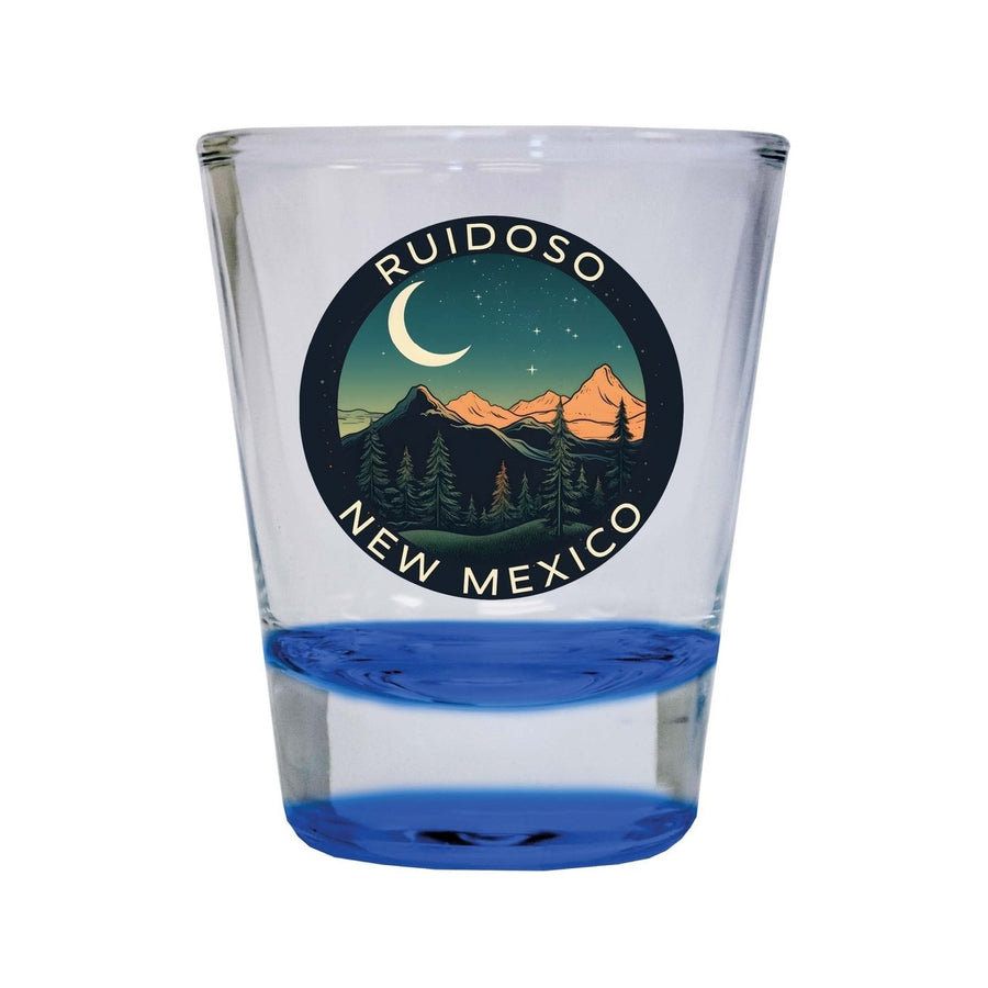 Ruidoso Mexico Design A Souvenir 2 Ounce Shot Glass Round Image 1