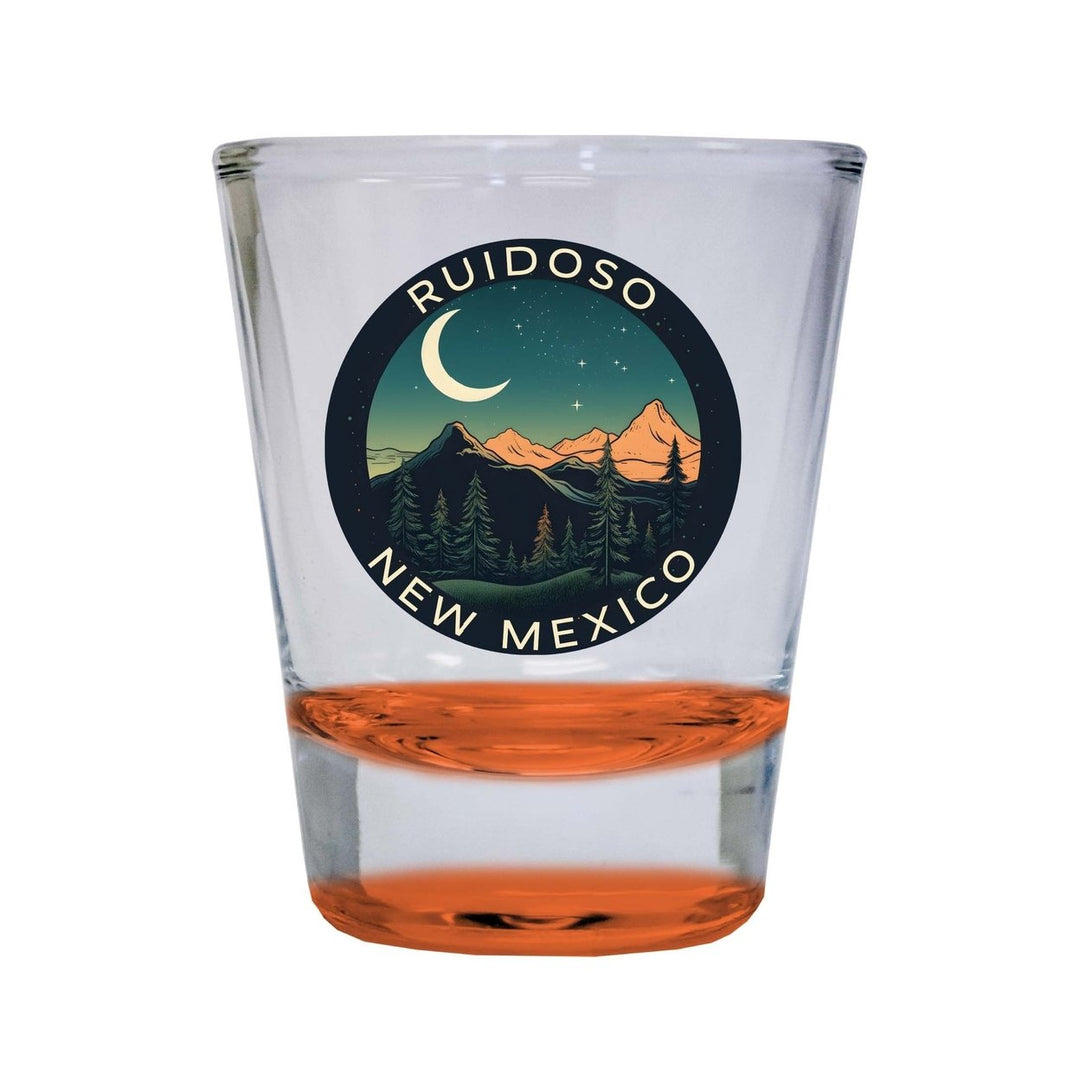 Ruidoso Mexico Design A Souvenir 2 Ounce Shot Glass Round Image 1