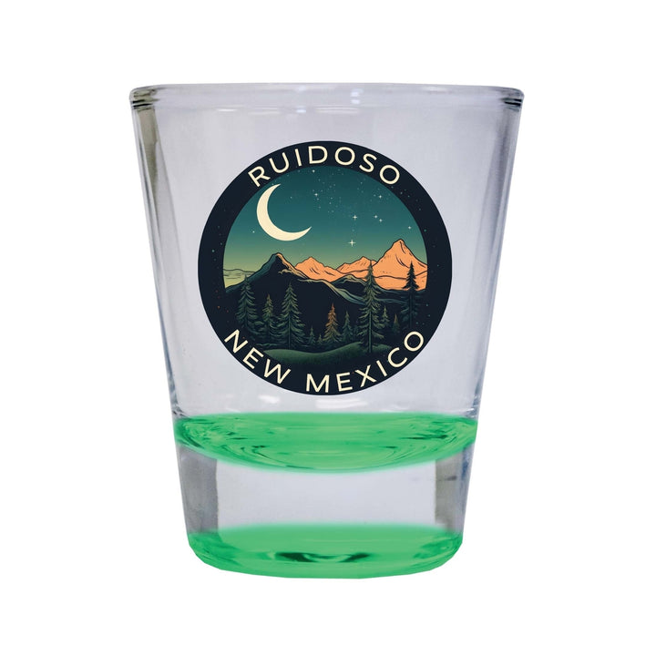 Ruidoso Mexico Design A Souvenir 2 Ounce Shot Glass Round Image 3