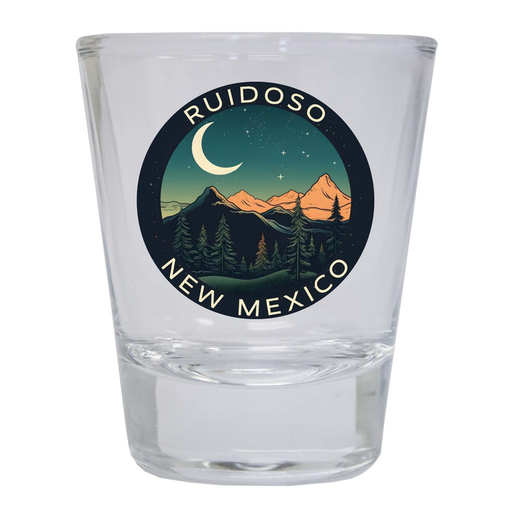 Ruidoso Mexico Design A Souvenir 2 Ounce Shot Glass Round Image 4