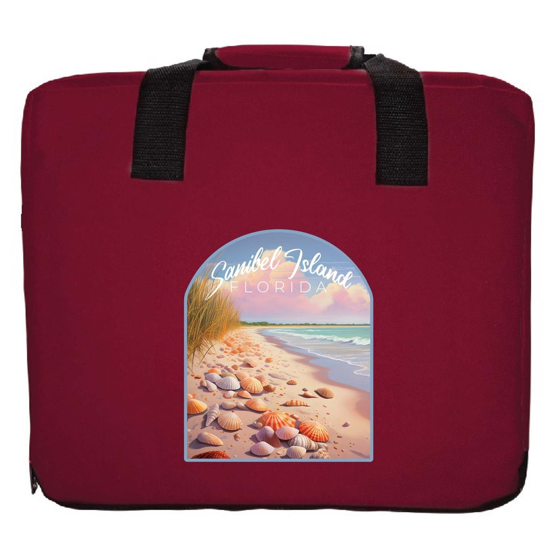 Sanibel Island Florida Design B Souvenir Destination Seat Cushion Image 3