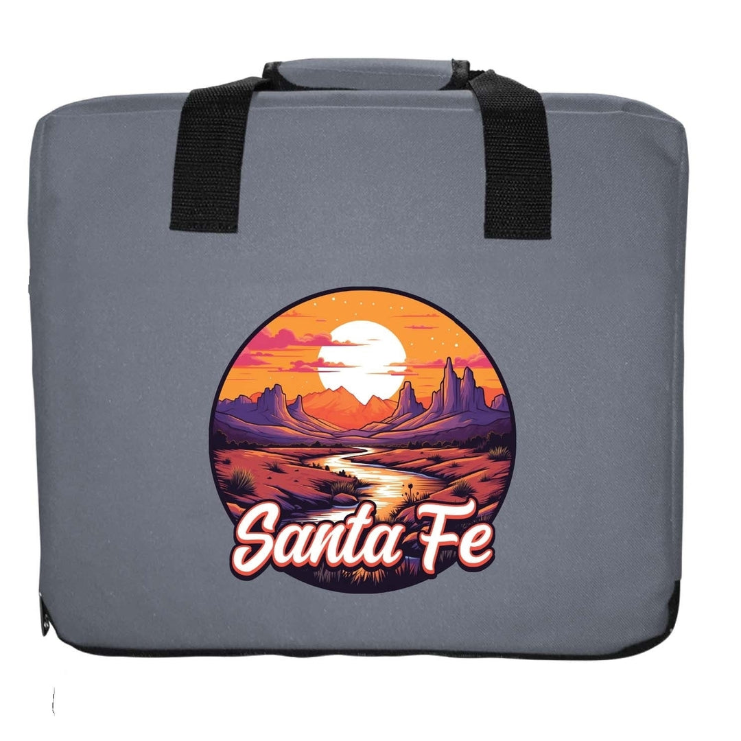 Santa Fe Mexico Design B Souvenir Destination Seat Cushion Image 1