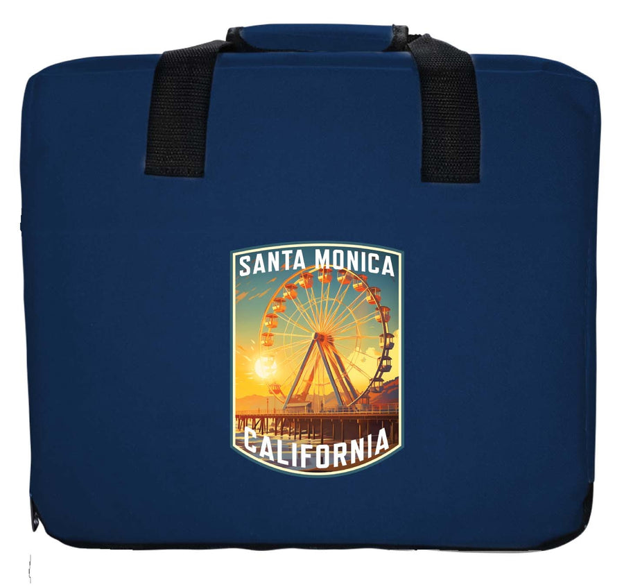 Santa Monica California Design C Souvenir Destination Seat Cushion Image 1