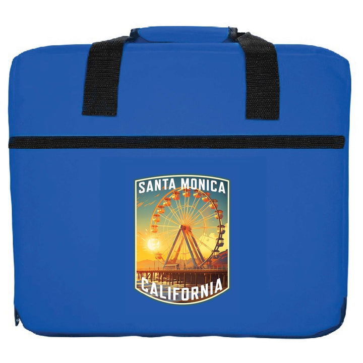 Santa Monica California Design C Souvenir Destination Seat Cushion Image 4