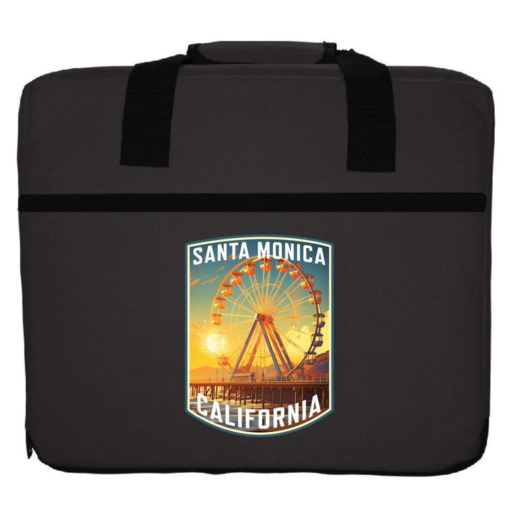 Santa Monica California Design C Souvenir Destination Seat Cushion Image 1