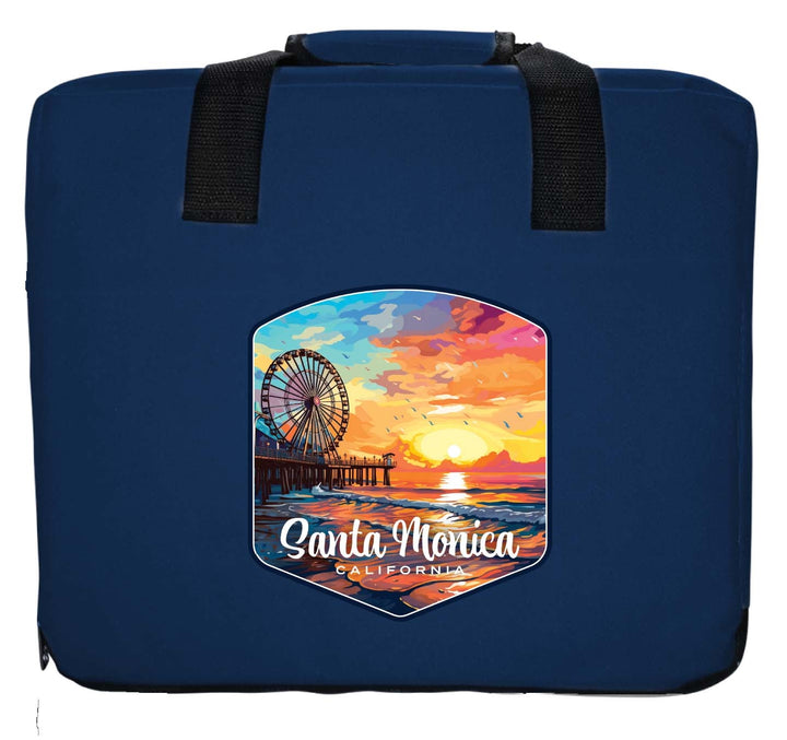 Santa Monica California Design A Souvenir Destination Seat Cushion Image 2