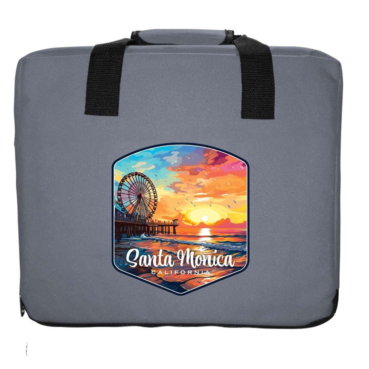 Santa Monica California Design A Souvenir Destination Seat Cushion Image 4