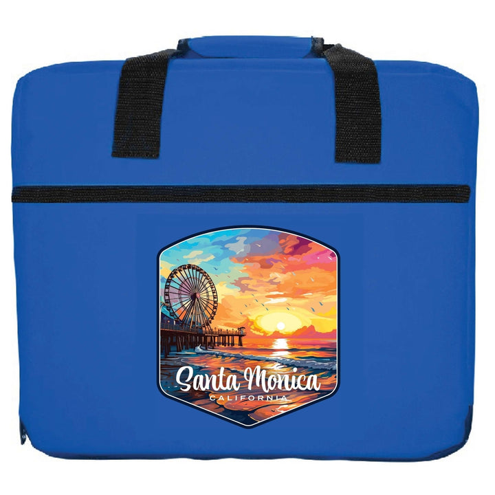 Santa Monica California Design A Souvenir Destination Seat Cushion Image 4