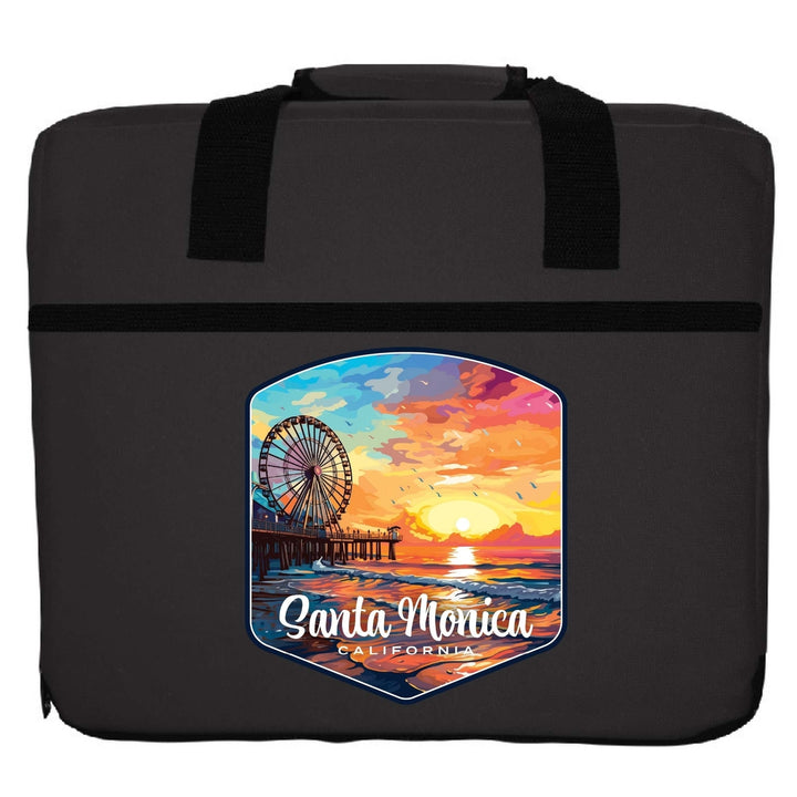 Santa Monica California Design A Souvenir Destination Seat Cushion Image 6