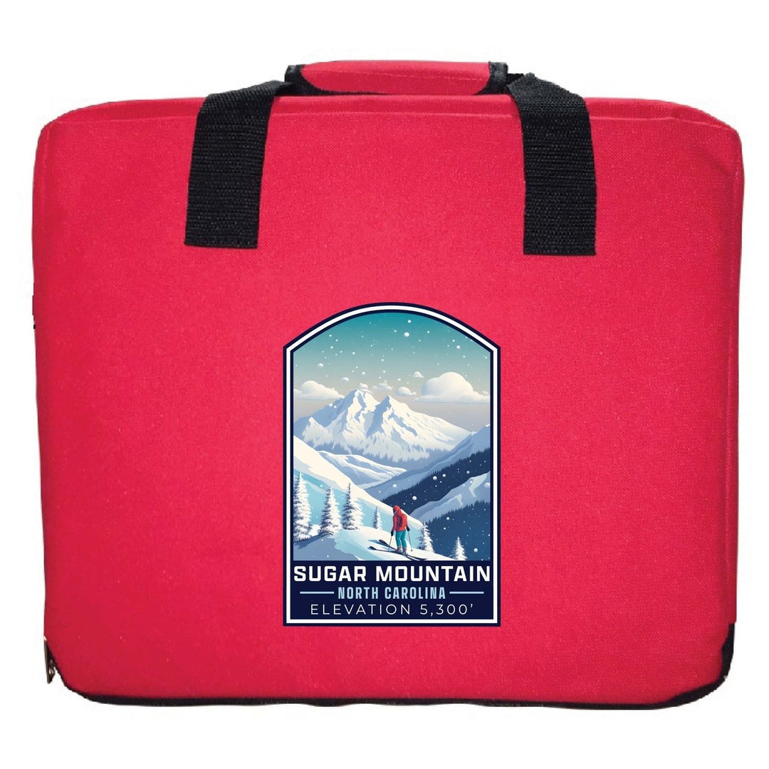 Sugar Mountain North Carolina Design B Souvenir Destination Seat Cushion Image 1