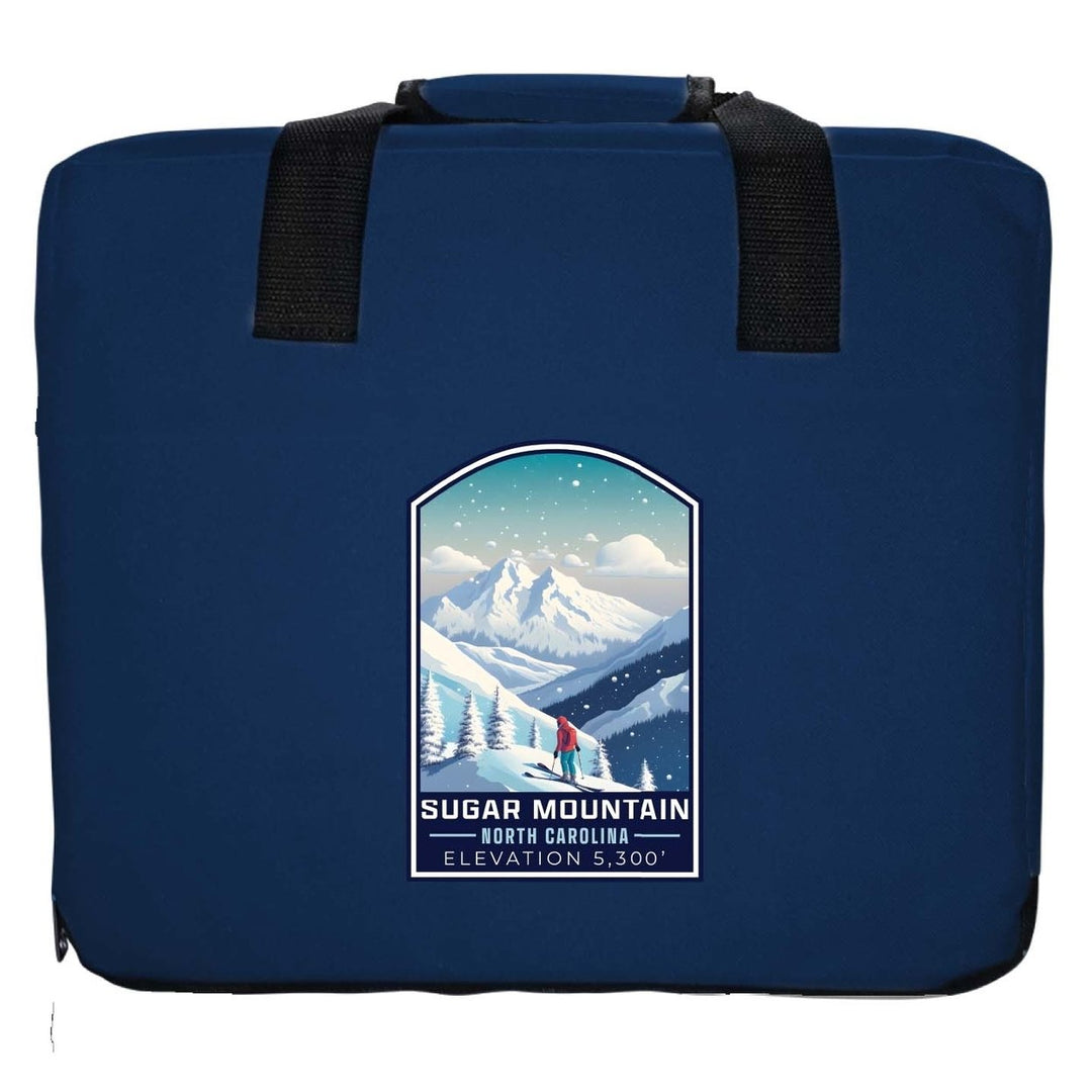 Sugar Mountain North Carolina Design B Souvenir Destination Seat Cushion Image 1