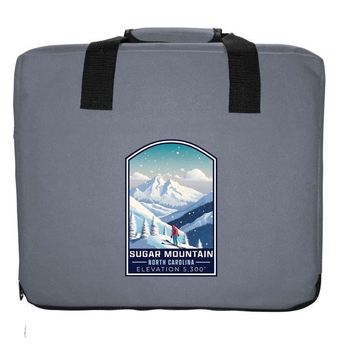 Sugar Mountain North Carolina Design B Souvenir Destination Seat Cushion Image 1