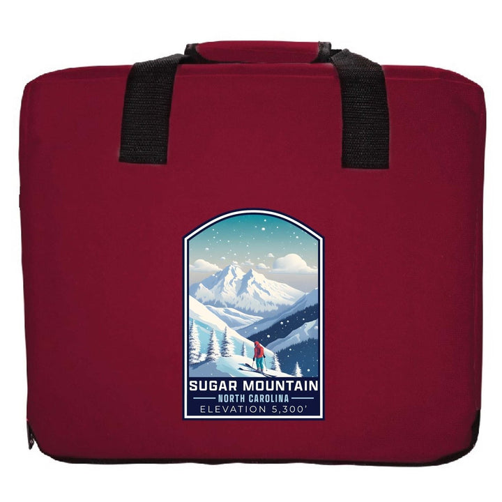 Sugar Mountain North Carolina Design B Souvenir Destination Seat Cushion Image 1