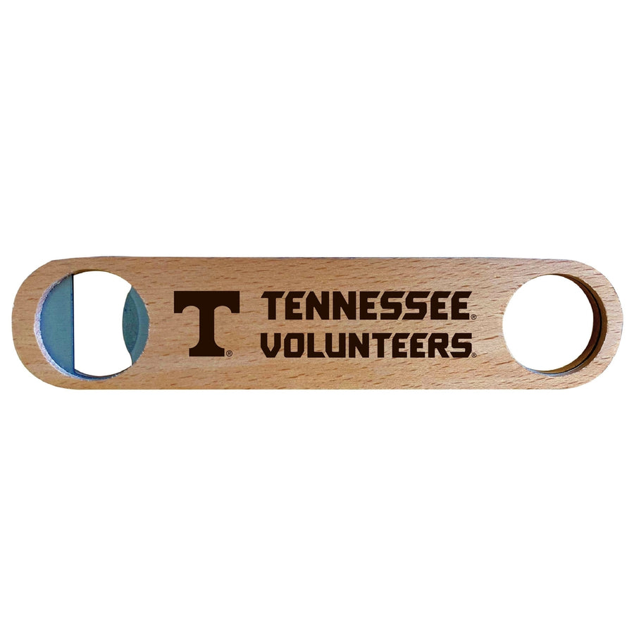 Tennessee Knoxville Engraved Wooden Bottle Opener Officially Licensed Collegiate Product Image 1