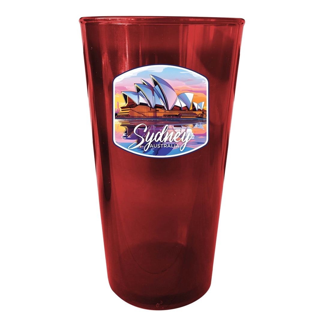 Sydney Australia Design A Souvenir Plastic 16 oz pint Image 1