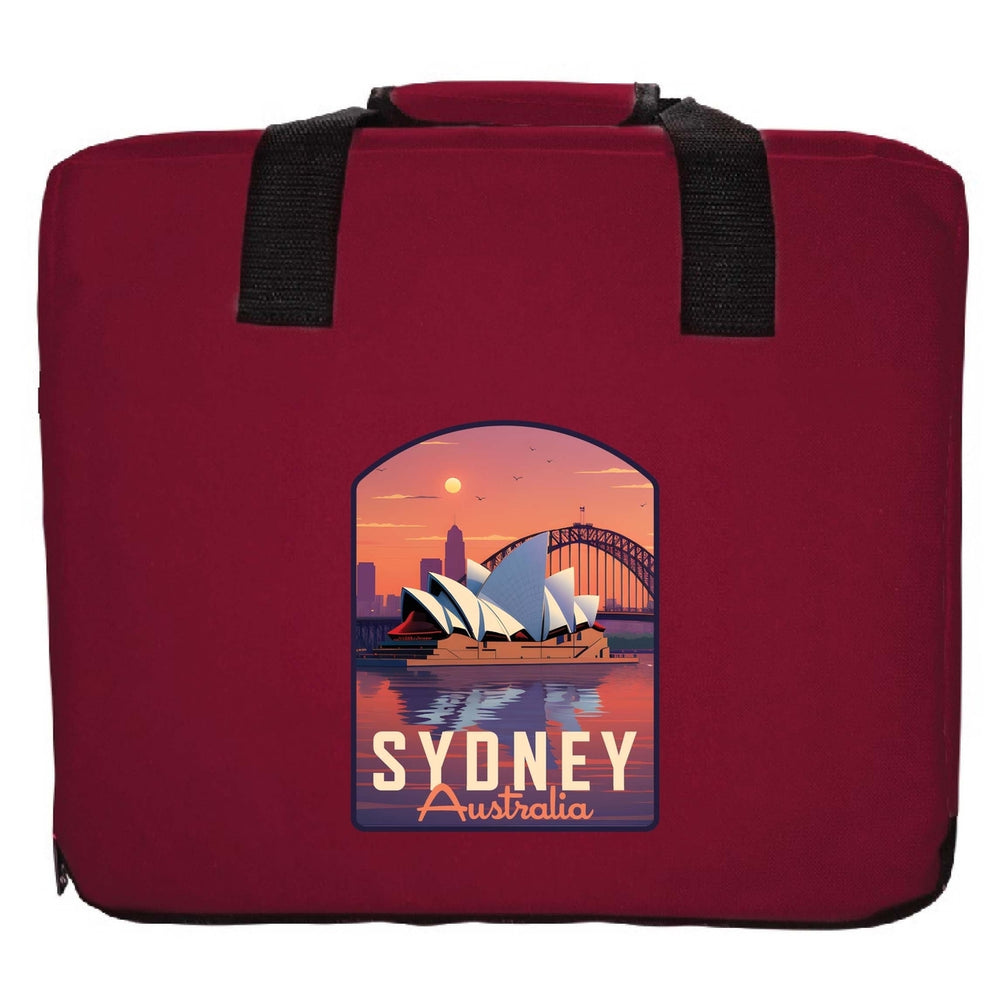 Sydney Australia Design B Souvenir Destination Seat Cushion Image 2