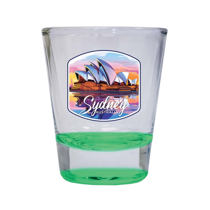 Sydney Australia Design A Souvenir 2 Ounce Shot Glass Round Image 4