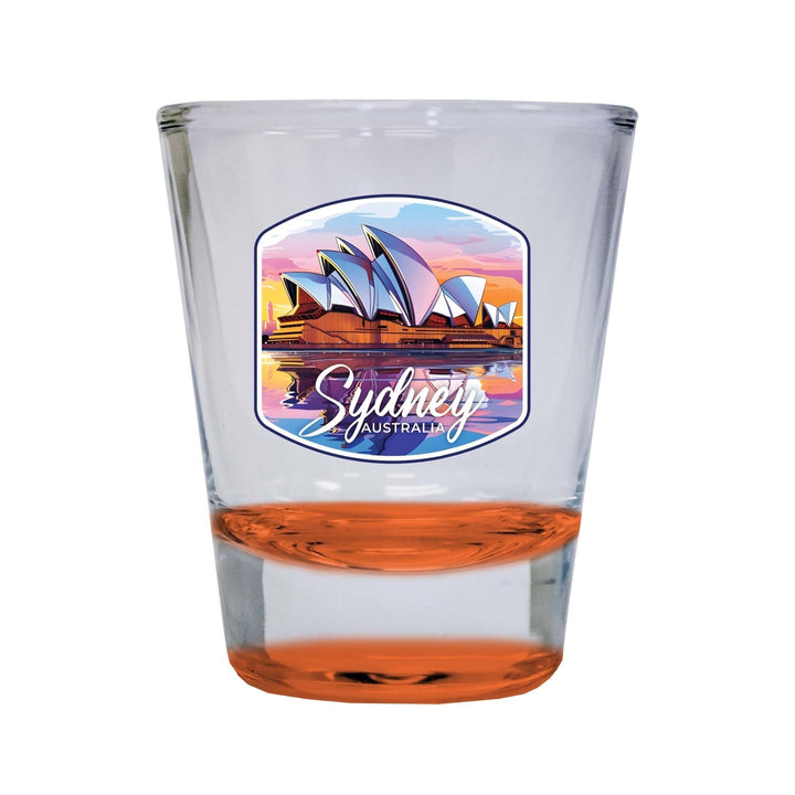 Sydney Australia Design A Souvenir 2 Ounce Shot Glass Round Image 4