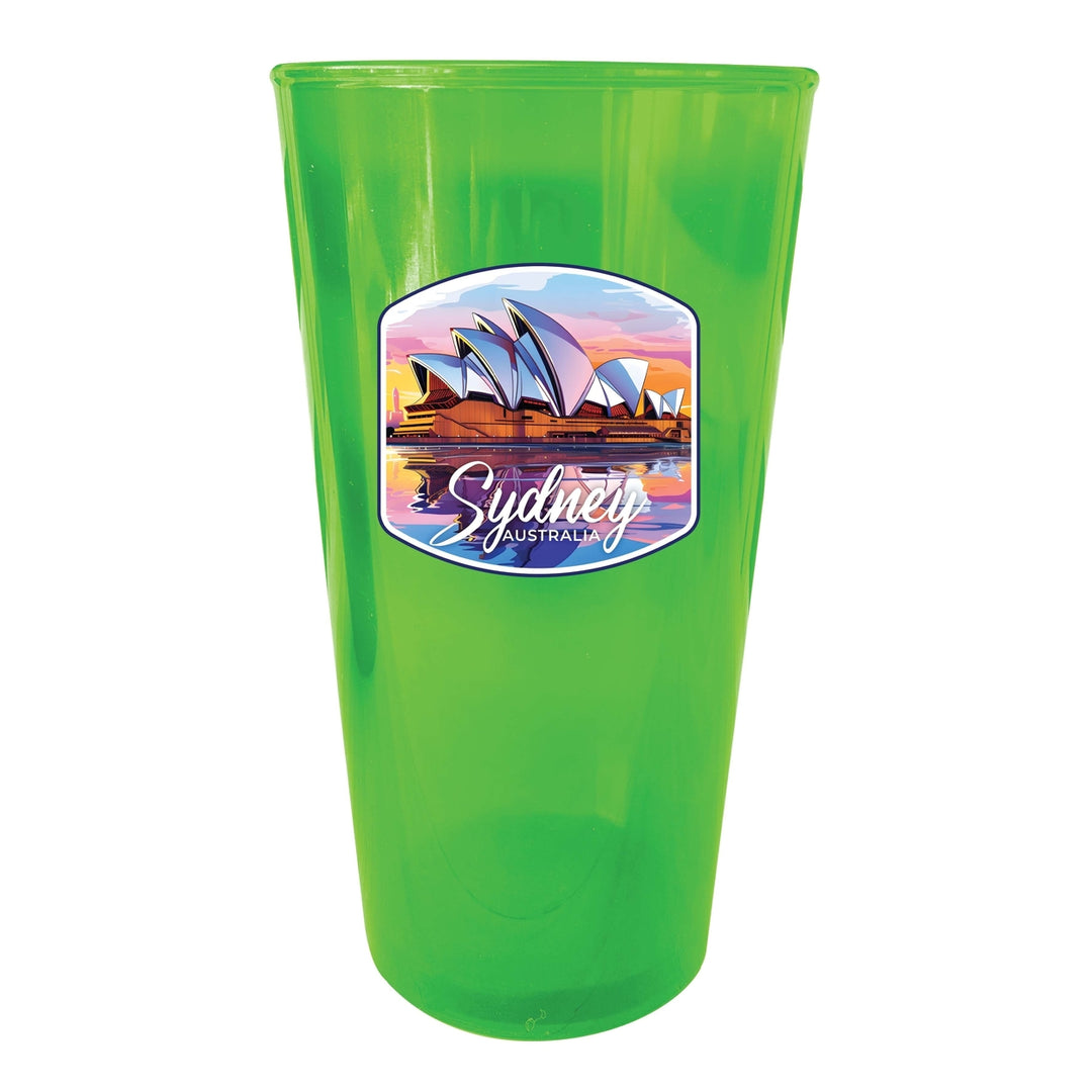 Sydney Australia Design A Souvenir Plastic 16 oz pint Image 2