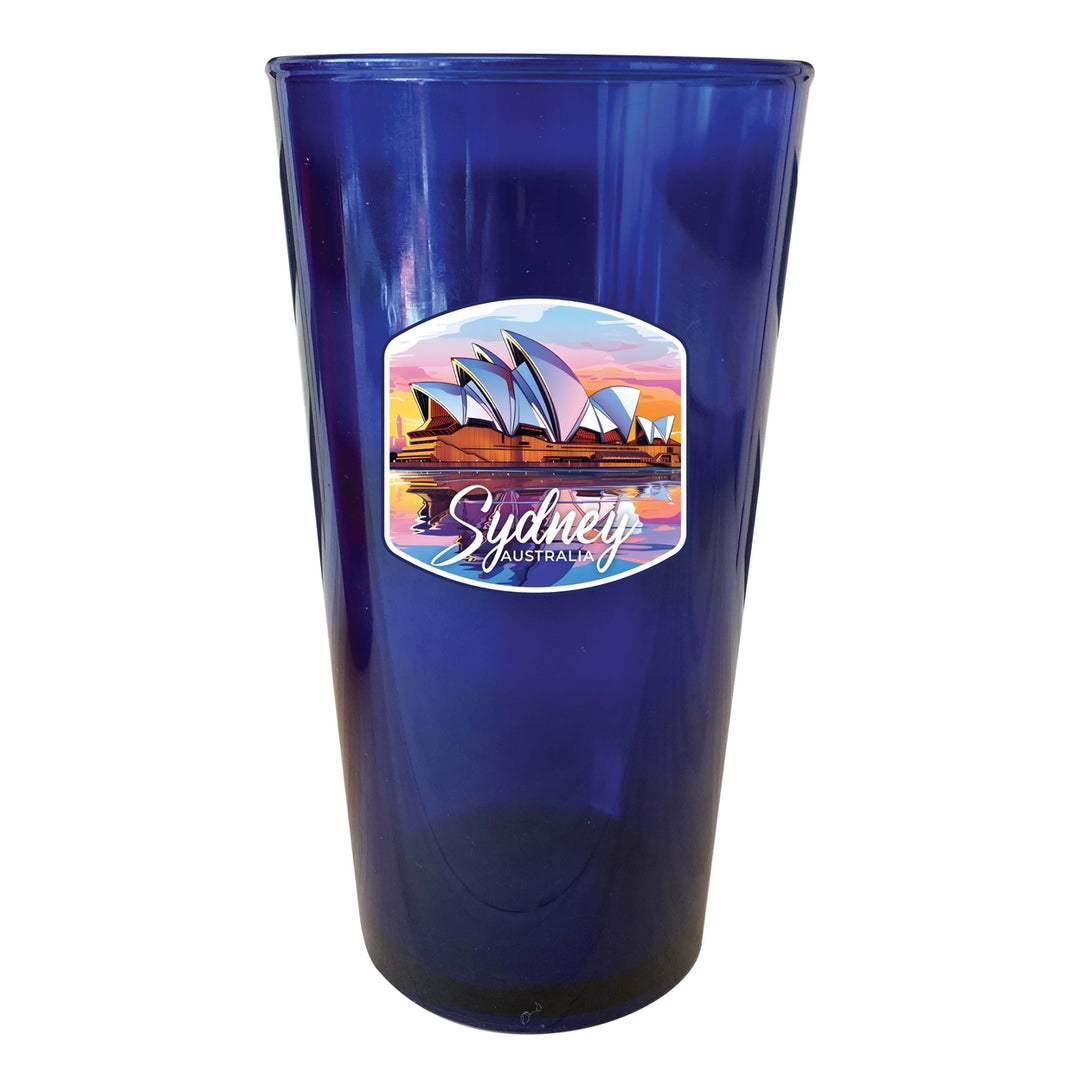 Sydney Australia Design A Souvenir Plastic 16 oz pint Image 3