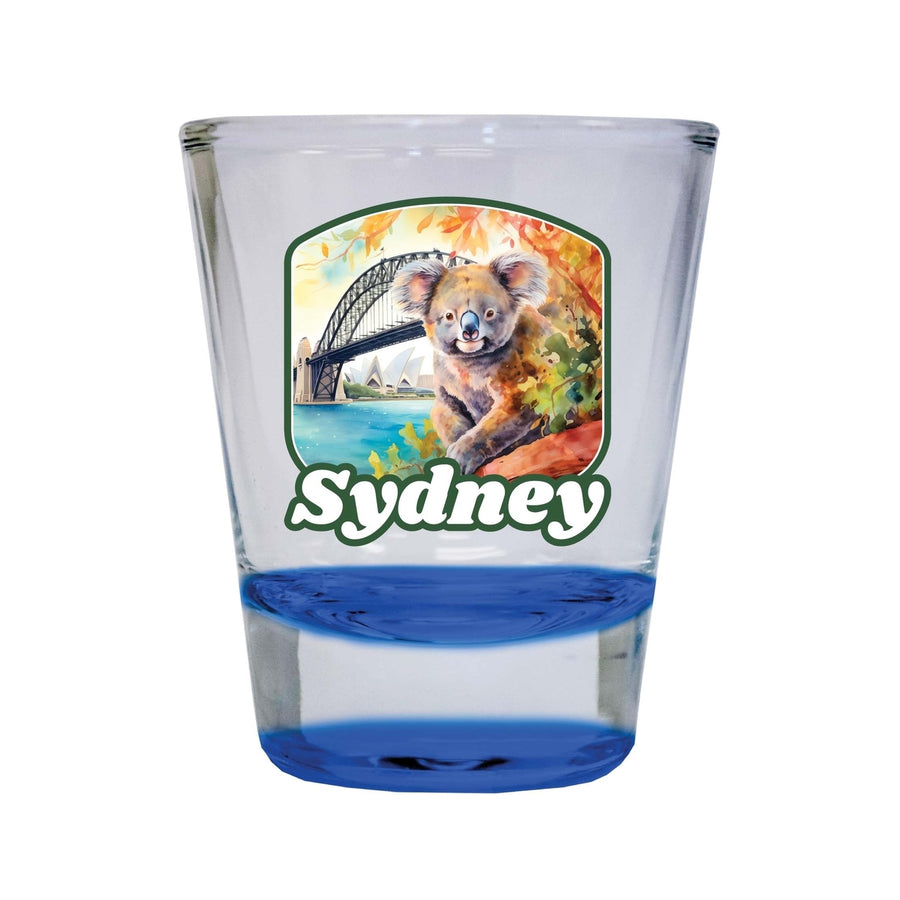 Sydney Australia Design C Souvenir 2 Ounce Shot Glass Round Image 1