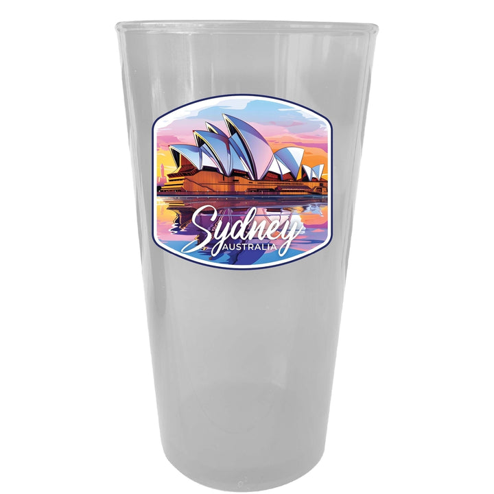 Sydney Australia Design A Souvenir Plastic 16 oz pint Image 4