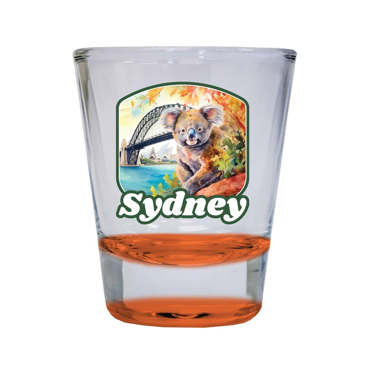 Sydney Australia Design C Souvenir 2 Ounce Shot Glass Round Image 4