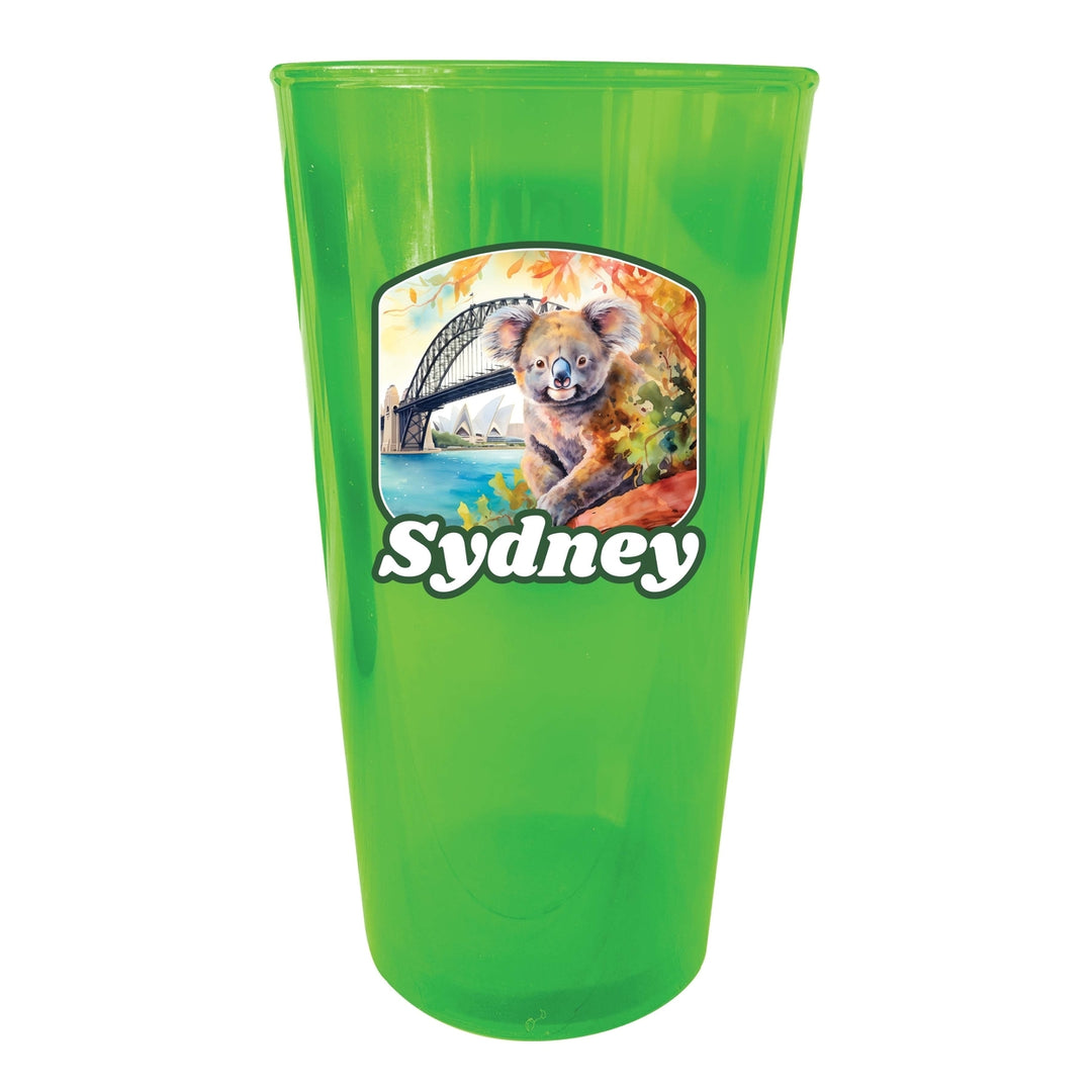 Sydney Australia Design C Souvenir Plastic 16 oz pint Image 3