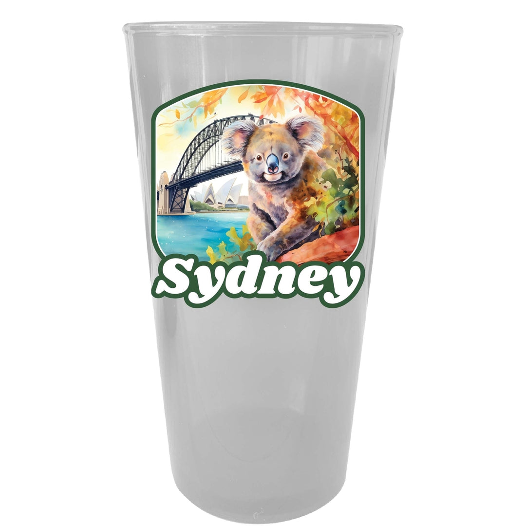 Sydney Australia Design C Souvenir Plastic 16 oz pint Image 4