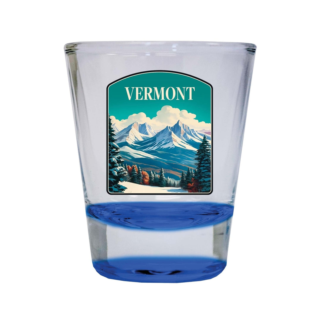 Vermont Design A Souvenir 2 Ounce Shot Glass Round Image 1