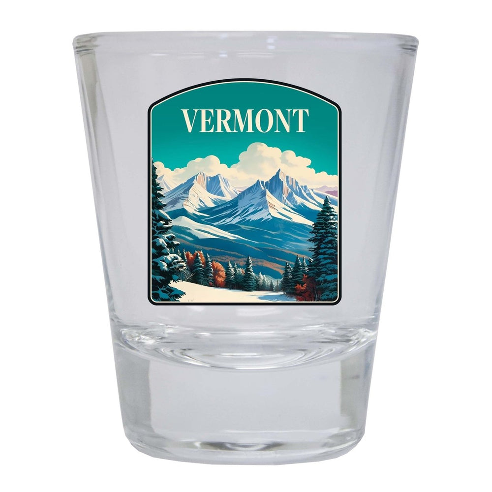 Vermont Design A Souvenir 2 Ounce Shot Glass Round Image 2