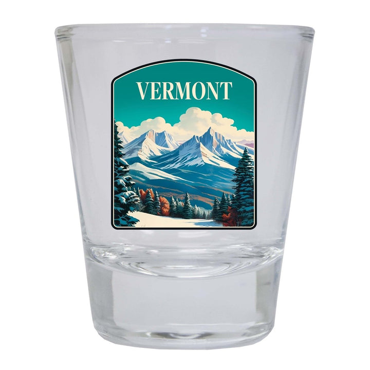 Vermont Design A Souvenir 2 Ounce Shot Glass Round Image 1