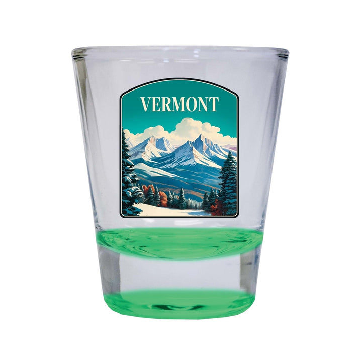 Vermont Design A Souvenir 2 Ounce Shot Glass Round Image 3