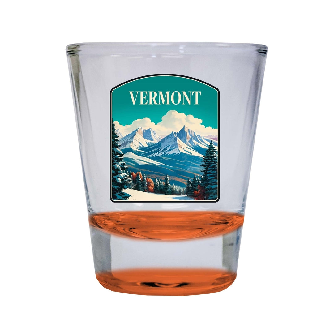 Vermont Design A Souvenir 2 Ounce Shot Glass Round Image 4