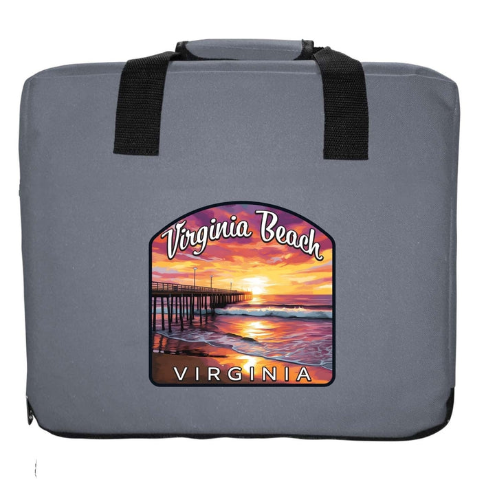 Virginia Beach Viginia Design A Souvenir Destination Seat Cushion Image 1