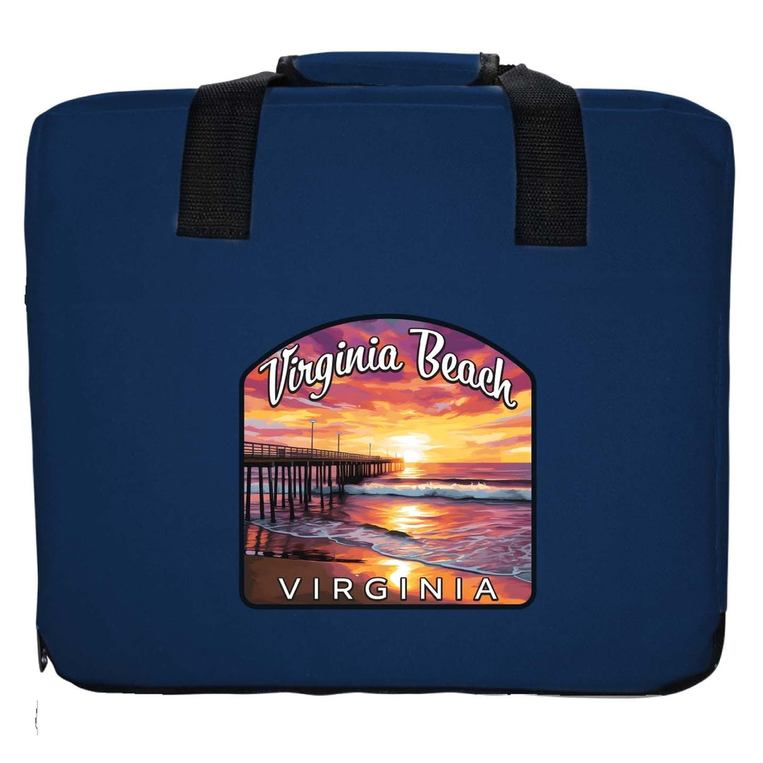 Virginia Beach Viginia Design A Souvenir Destination Seat Cushion Image 2